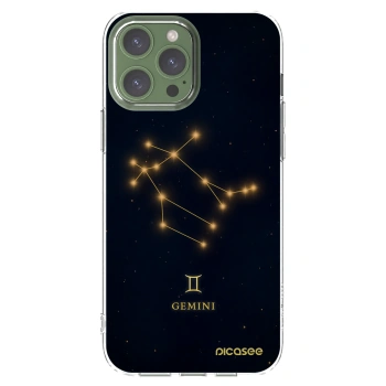 Picasee Apple iPhone 13 Pro Max Hülle - Transparentes Silikon - GEMINI