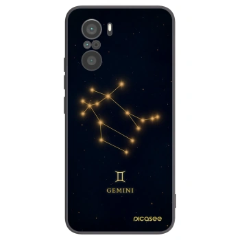 Picasee Xiaomi Poco F3 Hülle - Schwarzes Silikon - GEMINI