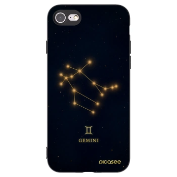 Picasee Apple iPhone SE 2022 Hülle - Schwarzes Silikon - GEMINI