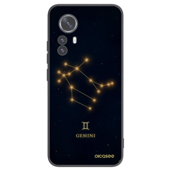 Picasee Xiaomi 12 Pro Hülle - Schwarzes Silikon - GEMINI