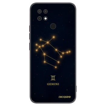 Picasee Xiaomi Redmi 10C Hülle - Schwarzes Silikon - GEMINI