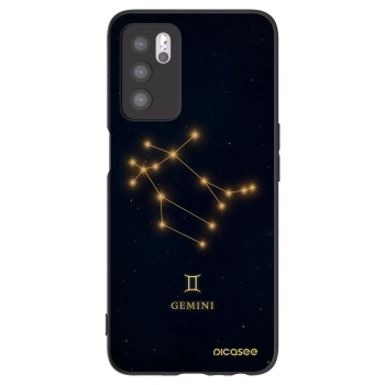 Picasee OPPO A16s Hülle - Schwarzes Silikon - GEMINI