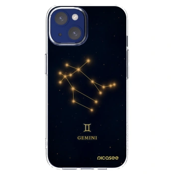 Picasee Apple iPhone 14 Hülle - Transparentes Silikon - GEMINI