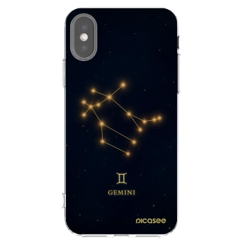Picasee Apple iPhone X/XS Hülle - Transparentes Silikon - GEMINI