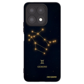 Picasee Honor X8a Hülle - Schwarzes Silikon - GEMINI