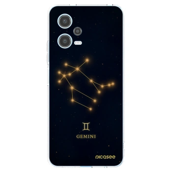 Picasee Xiaomi Redmi Note 12 5G Hülle - Transparentes Silikon - GEMINI