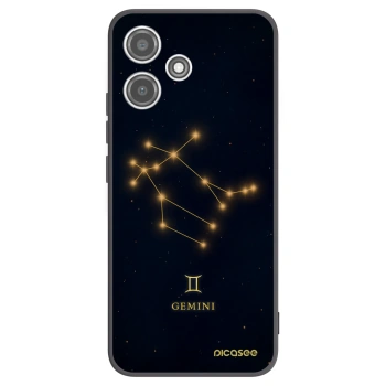 Picasee Xiaomi Redmi 12 5G Hülle - Schwarzes Silikon - GEMINI
