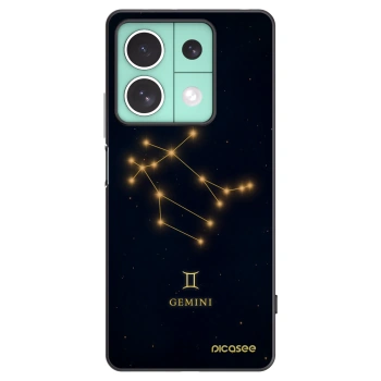 Picasee Xiaomi Redmi Note 13 5G Hülle - Schwarzes Silikon - GEMINI