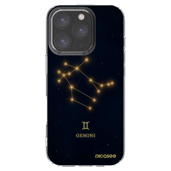 Picasee Apple iPhone 16 Pro Hülle - Transparentes Silikon - GEMINI