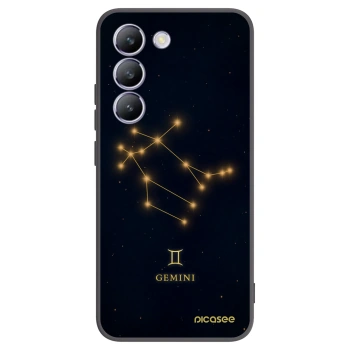 Picasee Vivo V40 SE 5G Hülle - Schwarzes Silikon - GEMINI