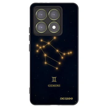 Picasee Xiaomi 14T Hülle - Schwarzes Silikon - GEMINI