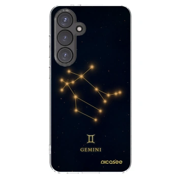 Picasee Samsung Galaxy S24 FE S721B Hülle - Transparentes Silikon - GEMINI