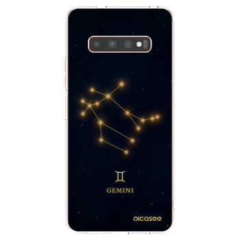 Picasee Samsung Galaxy S10 Plus G975 Hülle - Transparentes Silikon - GEMINI