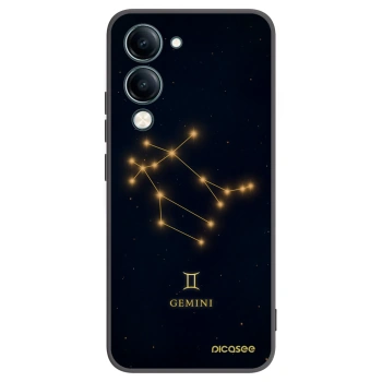 Picasee Vivo Y29s 5G Hülle - Schwarzes Silikon - GEMINI