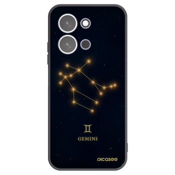 Picasee Xiaomi Redmi 15C 5G Hülle - Schwarzes Silikon - GEMINI