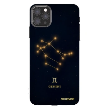 Picasee Apple iPhone 11 Pro Max Hülle - Transparentes Silikon - GEMINI