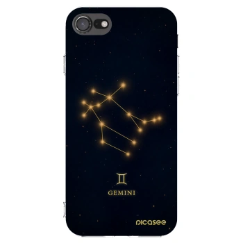 Picasee Apple iPhone 8 Hülle - Transparentes Silikon - GEMINI