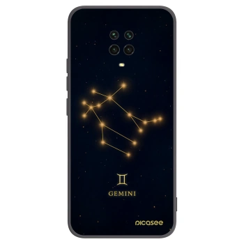 Picasee Xiaomi Redmi Note 9S Hülle - Schwarzes Silikon - GEMINI