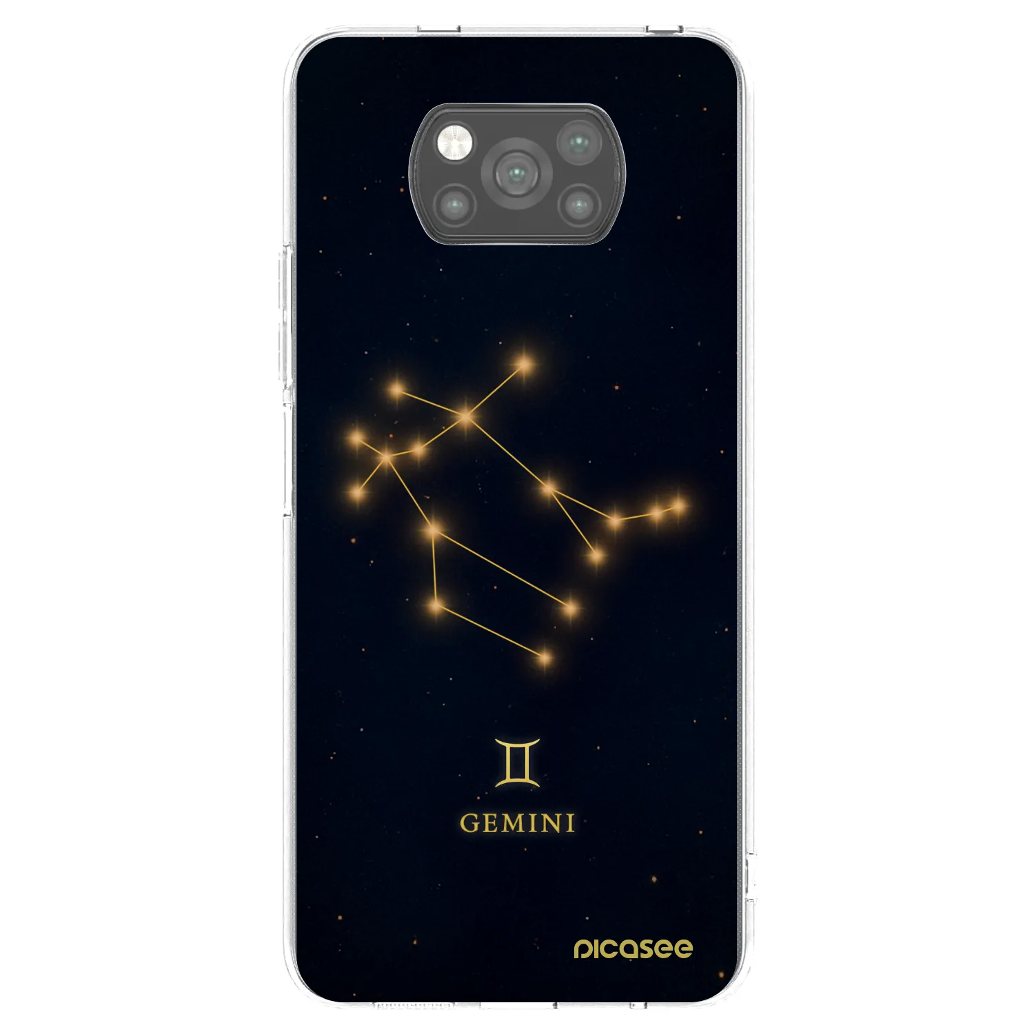 Picasee Xiaomi Poco X3 Hülle - Schwarzes Silikon - GEMINI