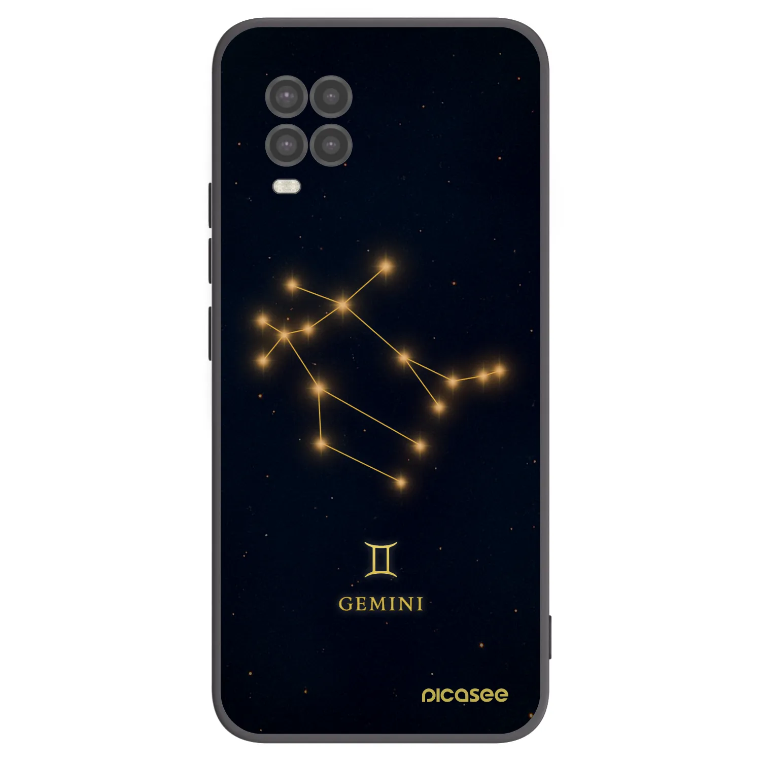 Picasee Xiaomi Mi 10 Lite Hülle - Schwarzes Silikon - GEMINI