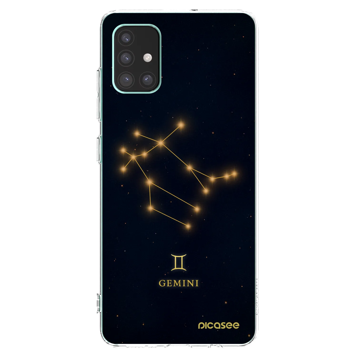 Picasee Samsung Galaxy M51 M515F Hülle - Transparentes Silikon - GEMINI