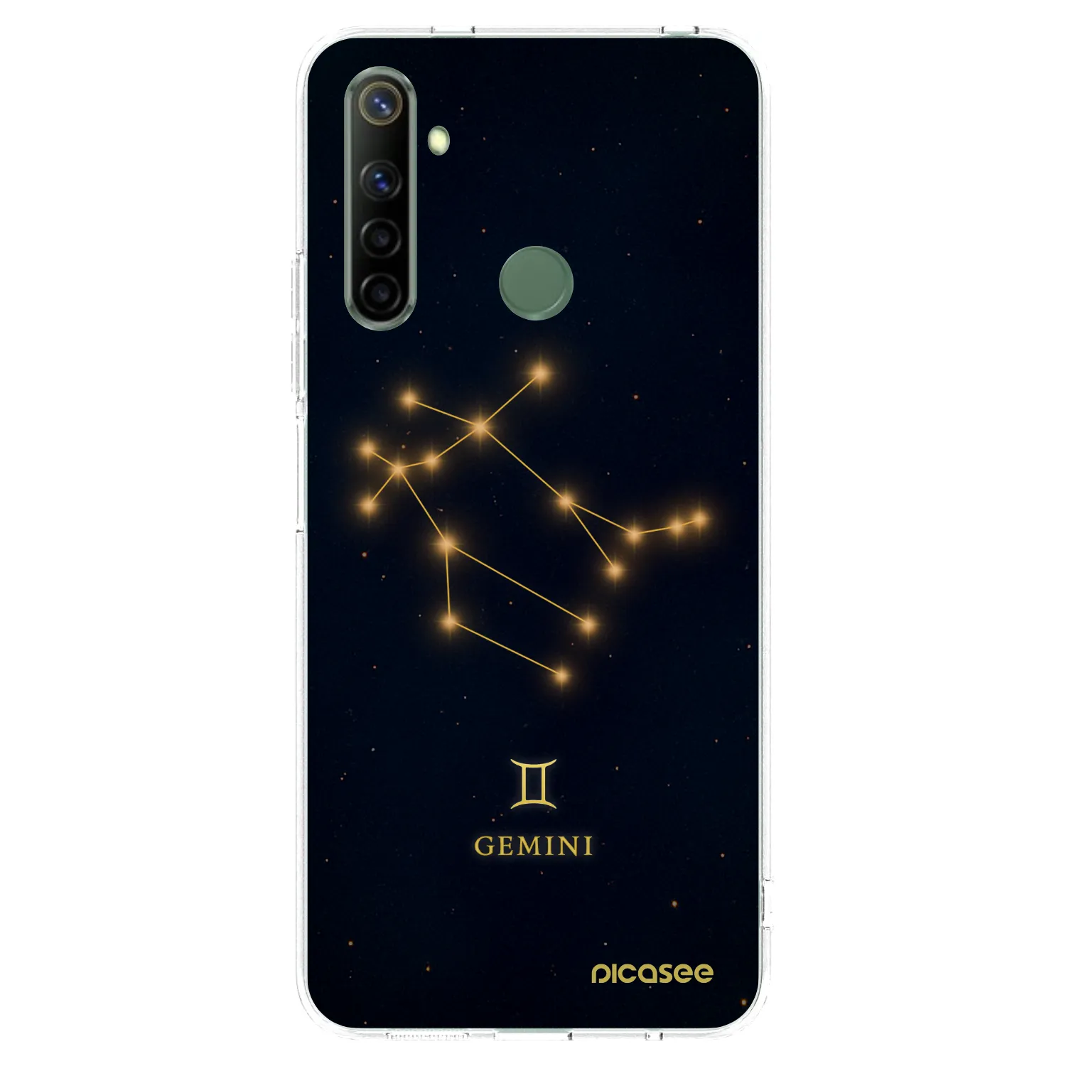 Picasee Realme 5 Hülle - Transparentes Silikon - GEMINI