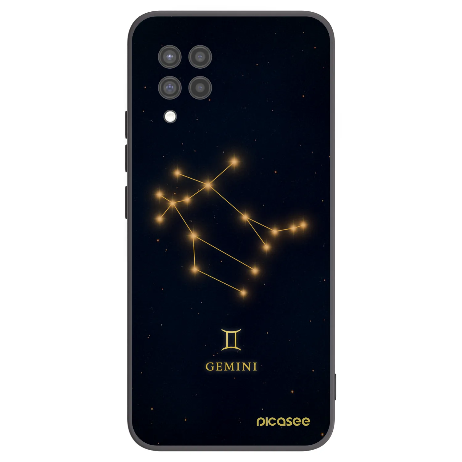 Picasee Samsung Galaxy A42 A426B Hülle - Schwarzes Silikon - GEMINI