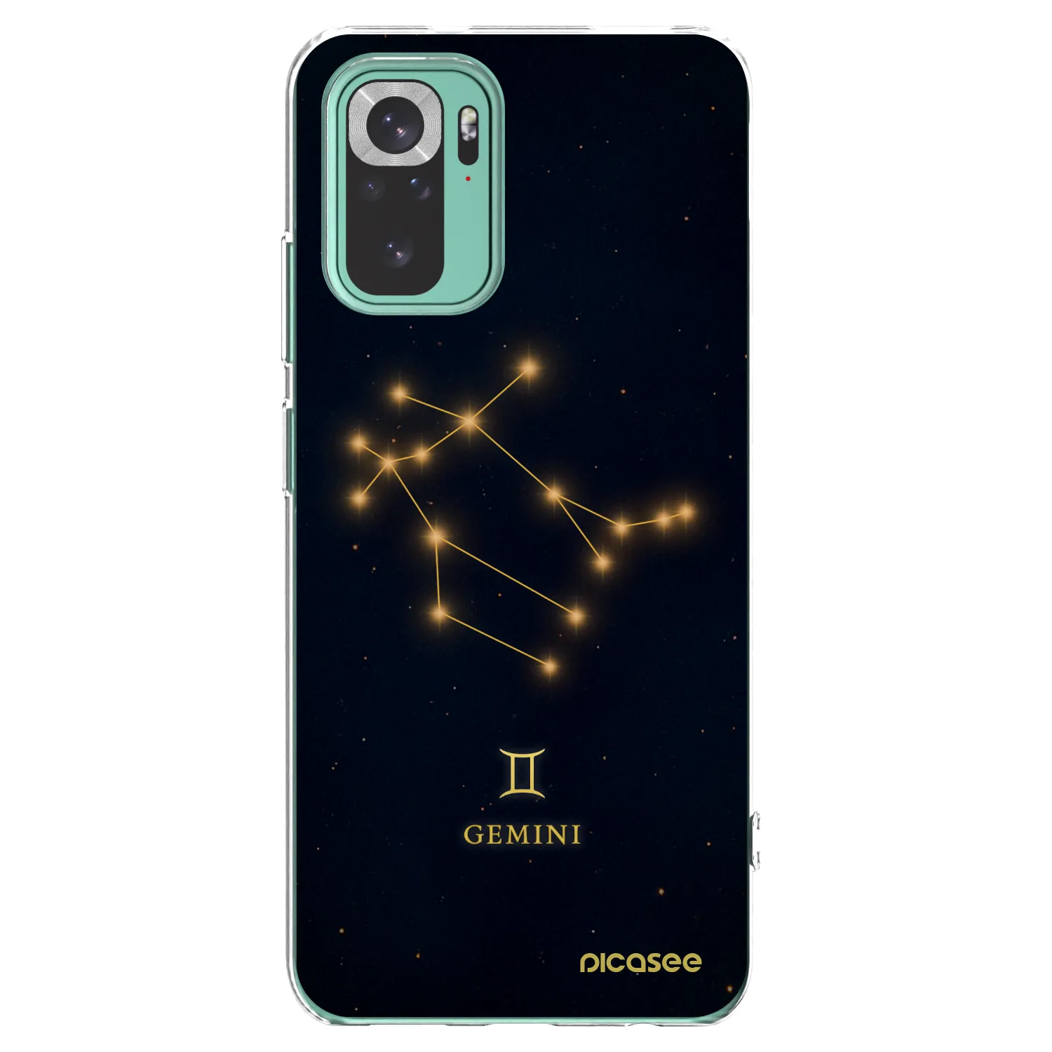 Picasee Xiaomi Redmi Note 10 Pro Hülle - Transparentes Silikon - GEMINI