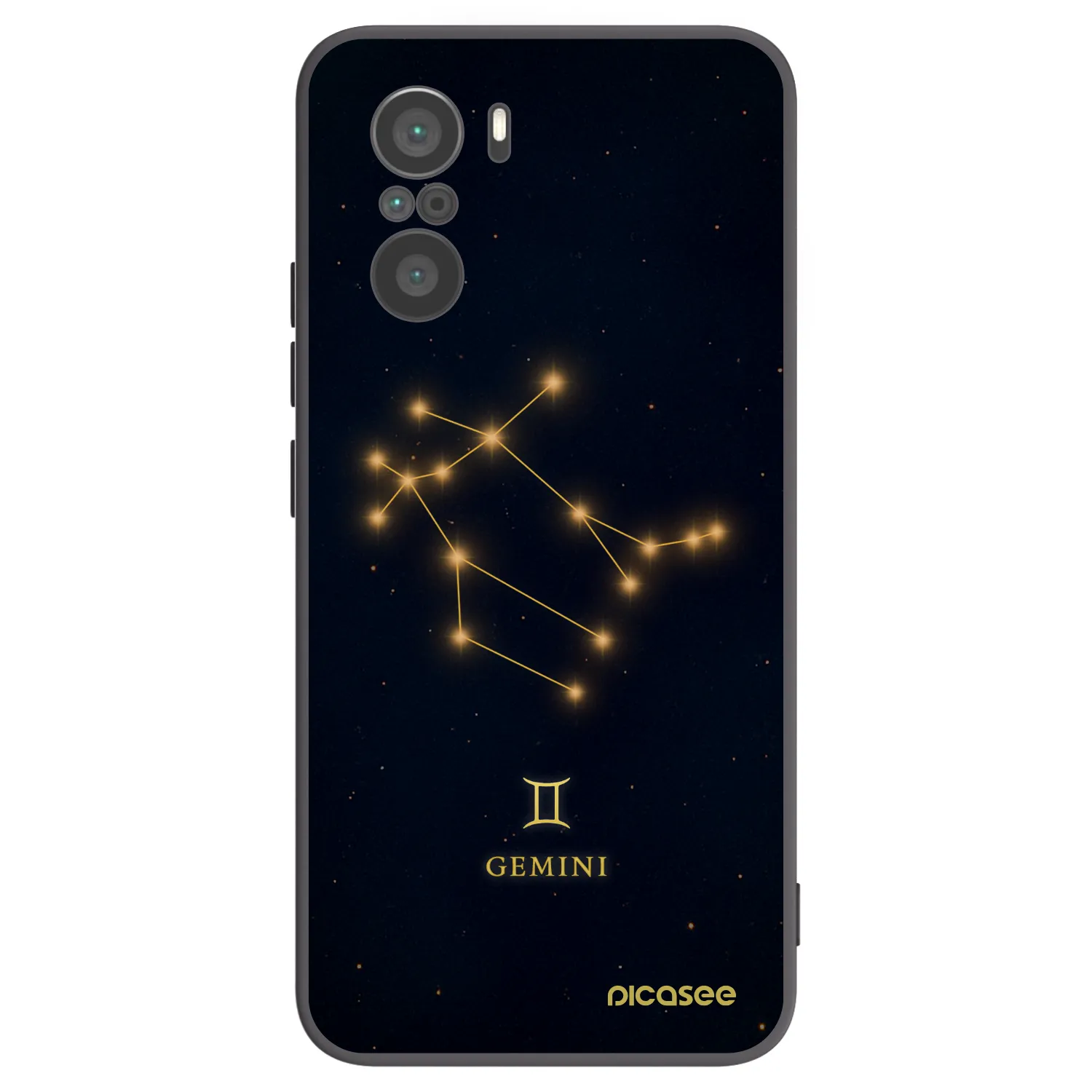 Picasee Xiaomi Poco F3 Hülle - Schwarzes Silikon - GEMINI