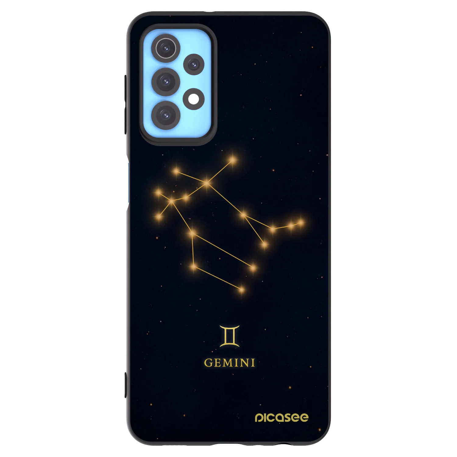 Picasee Samsung Galaxy A32 4G SM-A325F Hülle - Schwarzes Silikon - GEMINI