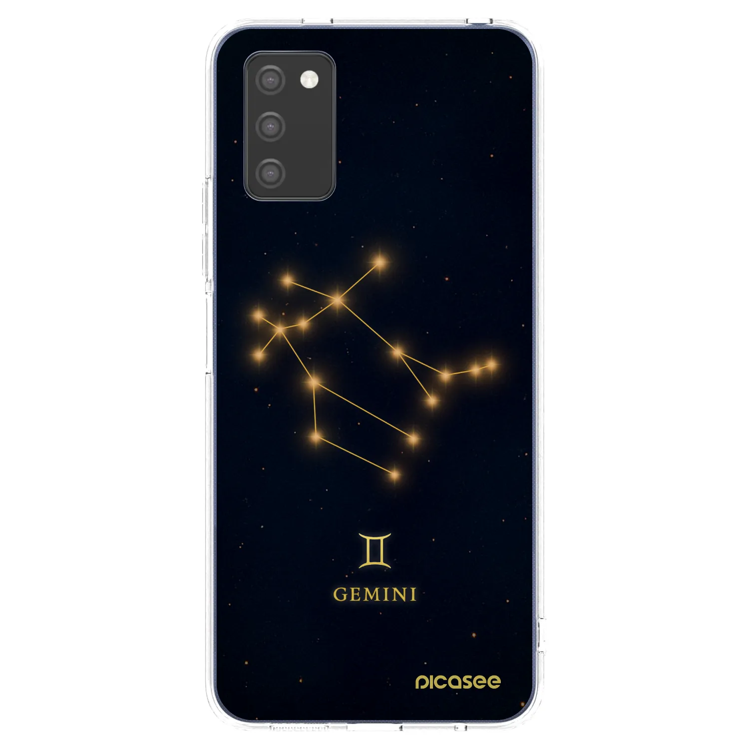 Picasee Samsung Galaxy A02s A025G Hülle - Transparentes Silikon - GEMINI