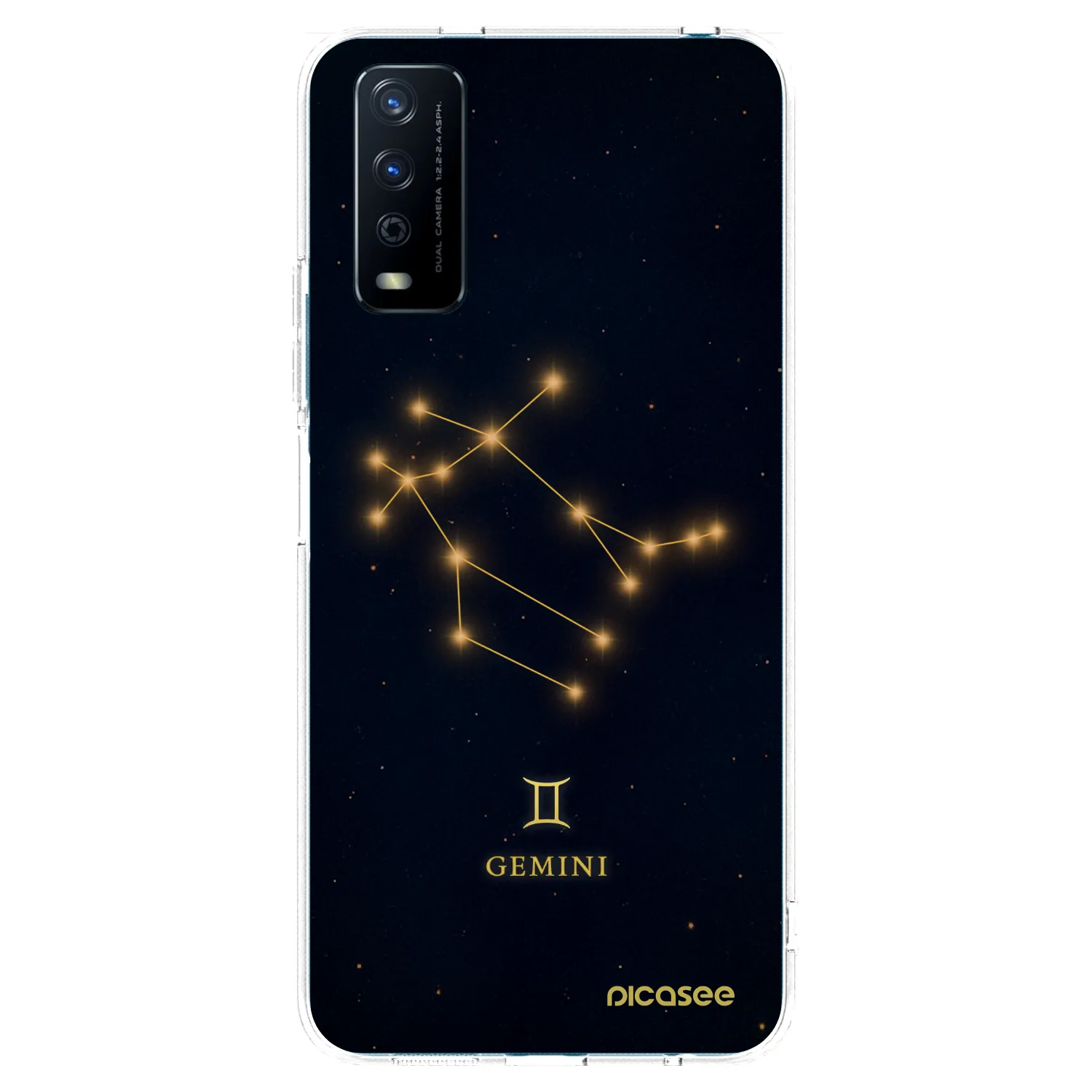 Picasee Vivo Y11s Hülle - Transparentes Silikon - GEMINI