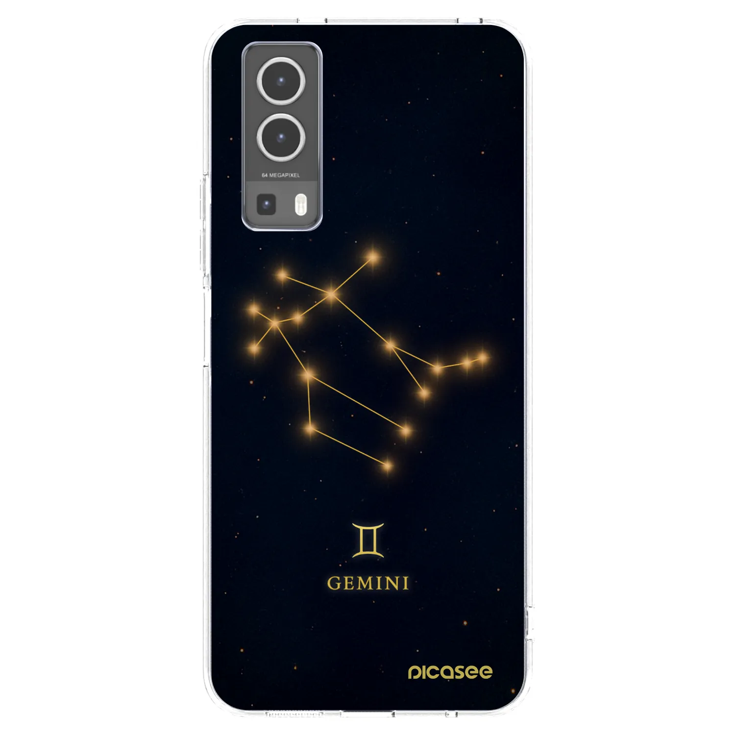 Picasee Vivo Y72 5G Hülle - Transparentes Silikon - GEMINI