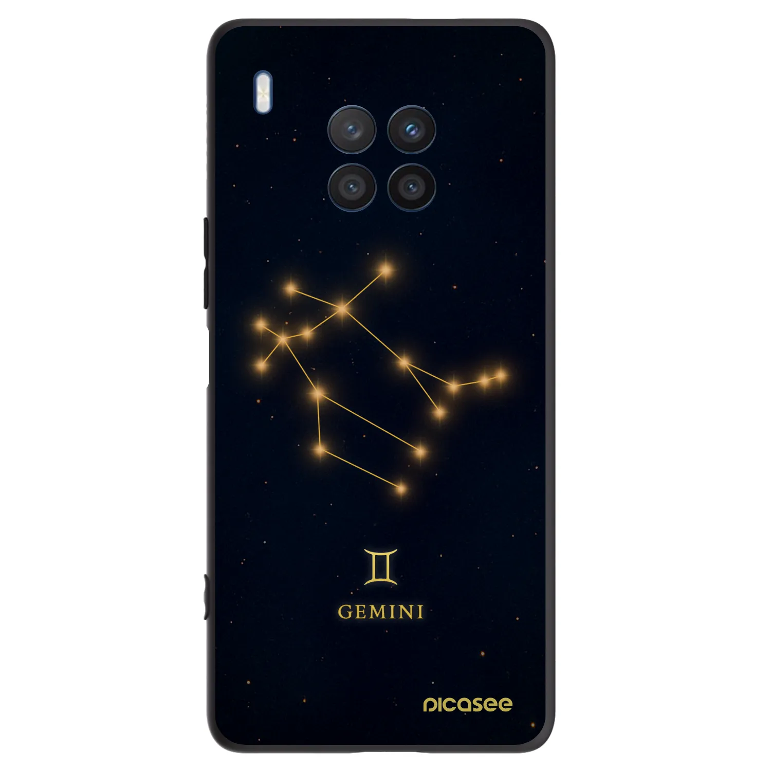 Picasee Honor 50 Lite Hülle - Schwarzes Silikon - GEMINI