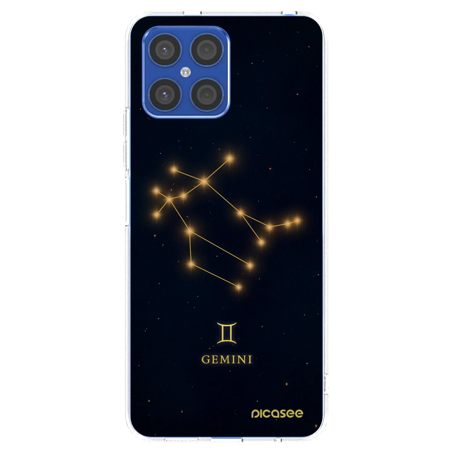 Picasee Honor X8 4G Hülle - Transparentes Silikon - GEMINI