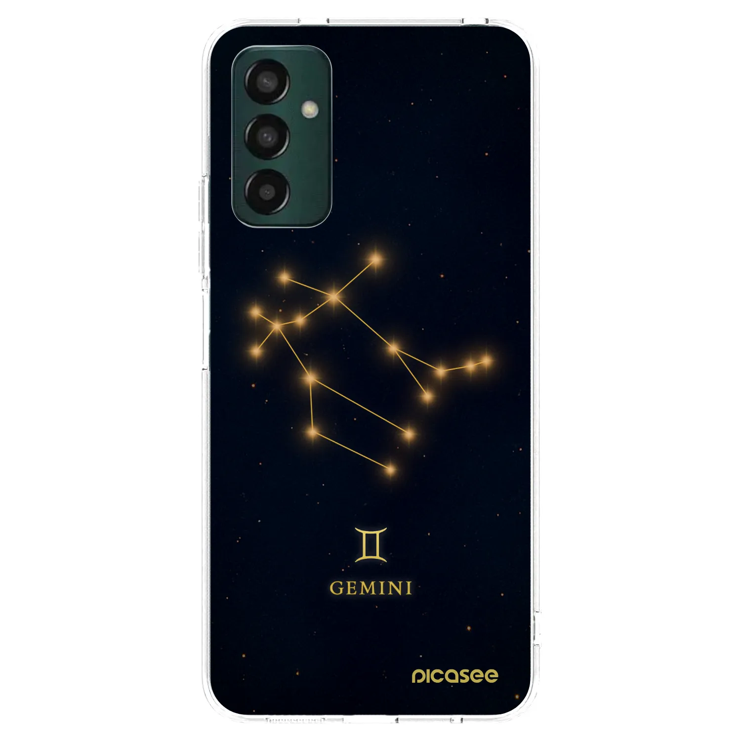 Picasee Samsung Galaxy M13 M135F Hülle - Transparentes Silikon - GEMINI