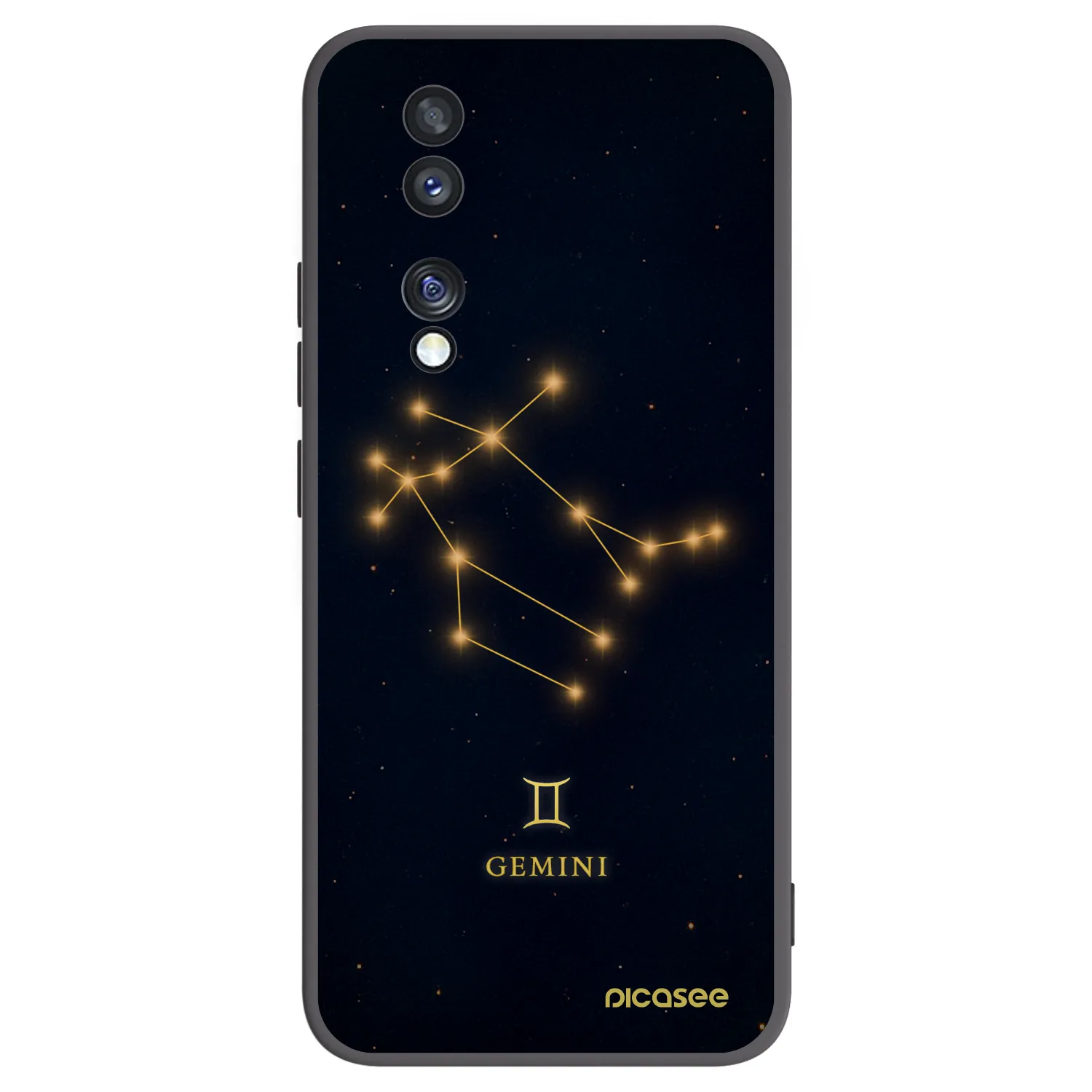 Picasee Honor 70 Hülle - Schwarzes Silikon - GEMINI