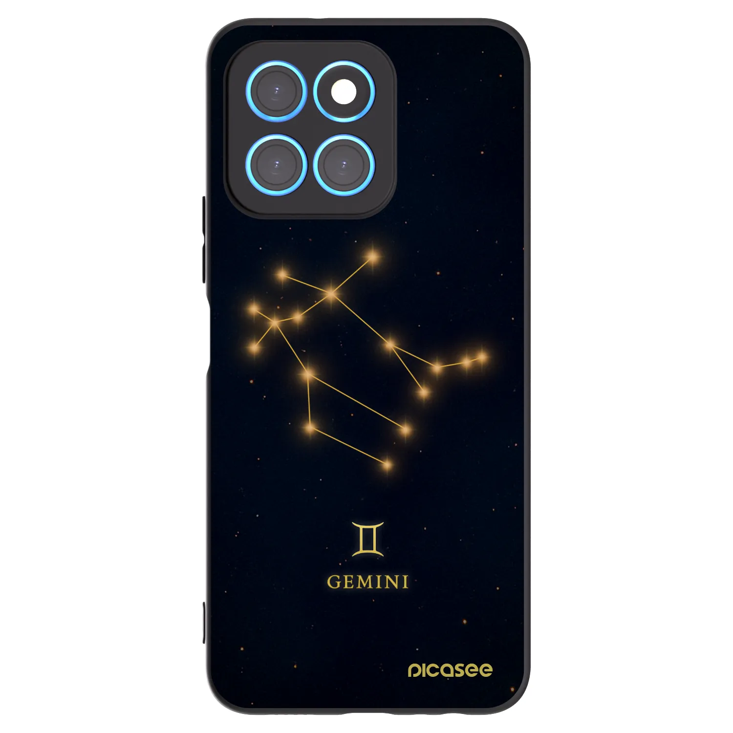 Picasee Honor X8 5G Hülle - Schwarzes Silikon - GEMINI