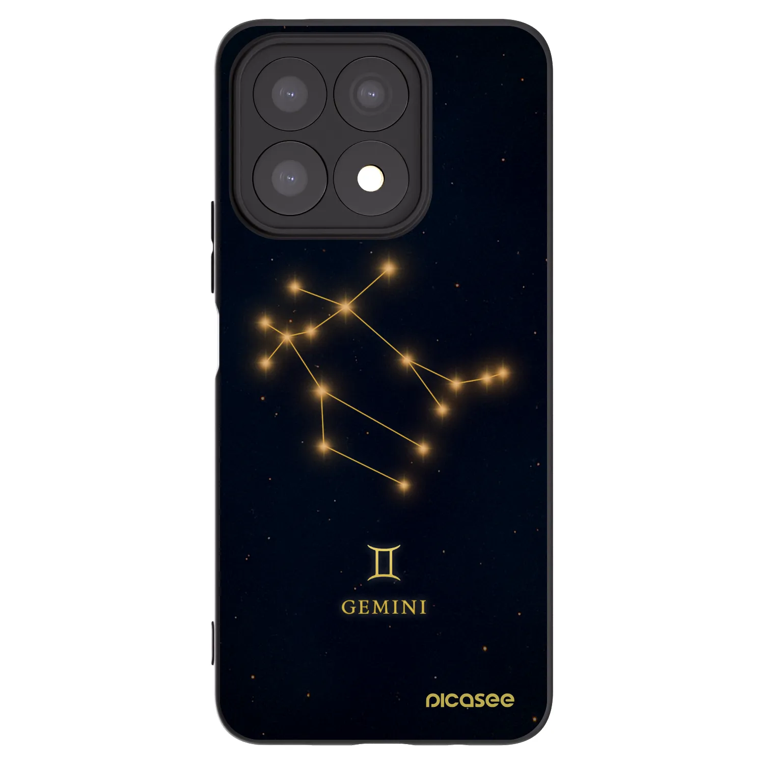 Picasee Honor X8a Hülle - Schwarzes Silikon - GEMINI
