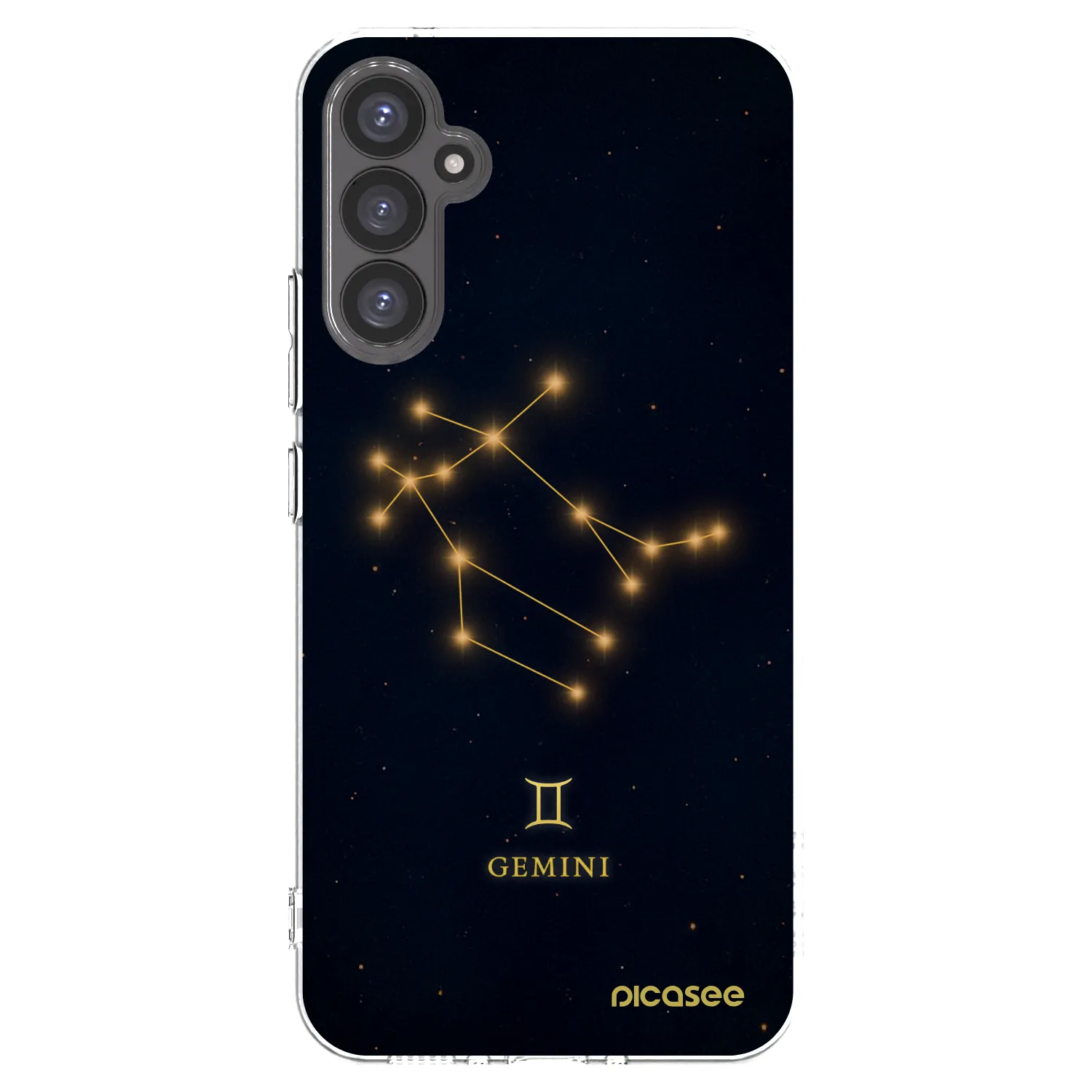 Picasee Samsung Galaxy A34 5G A346B Hülle - Transparentes Silikon - GEMINI