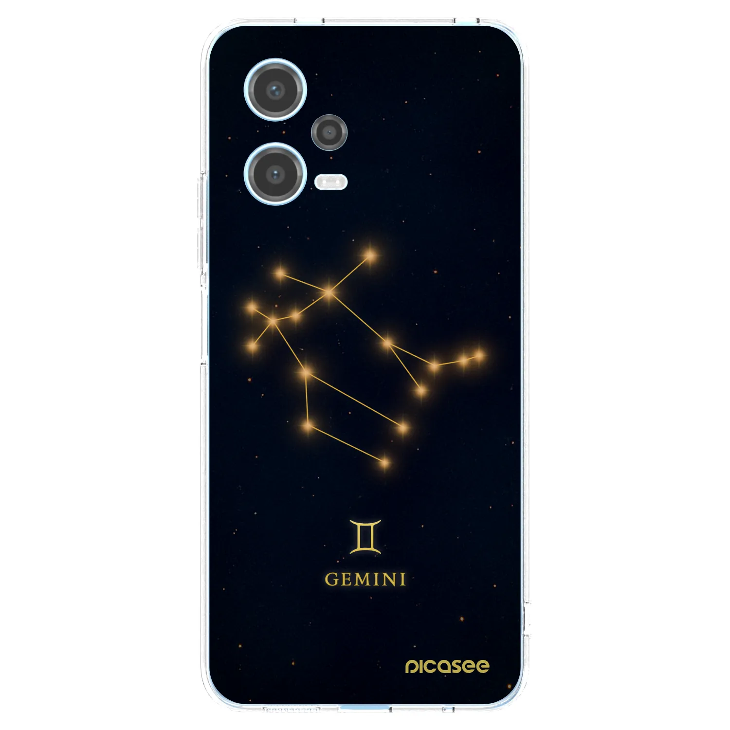 Picasee Xiaomi Redmi Note 12 5G Hülle - Transparentes Silikon - GEMINI