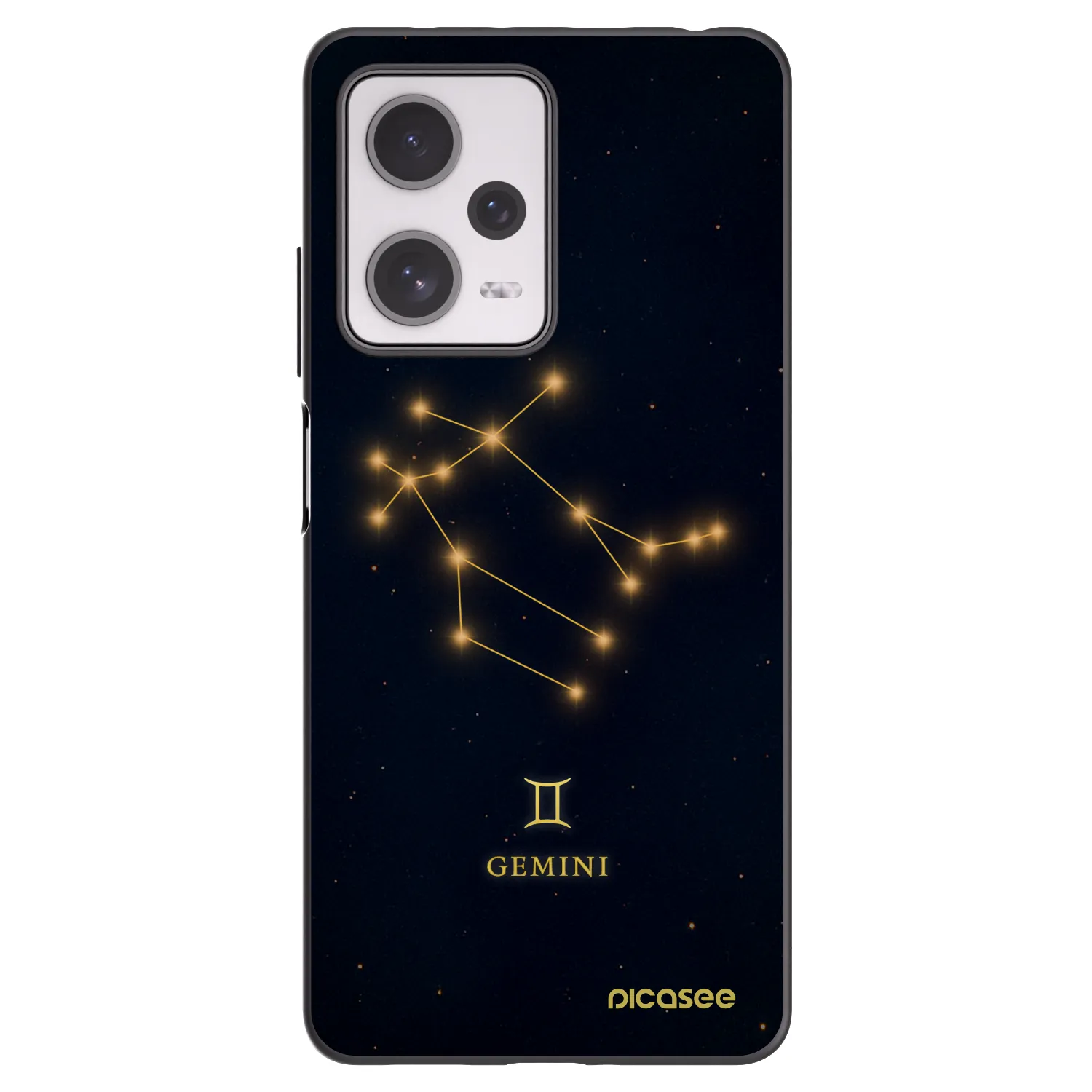 Picasee Xiaomi Redmi Note 12 Pro+ 5G Hülle - Schwarzes Silikon - GEMINI