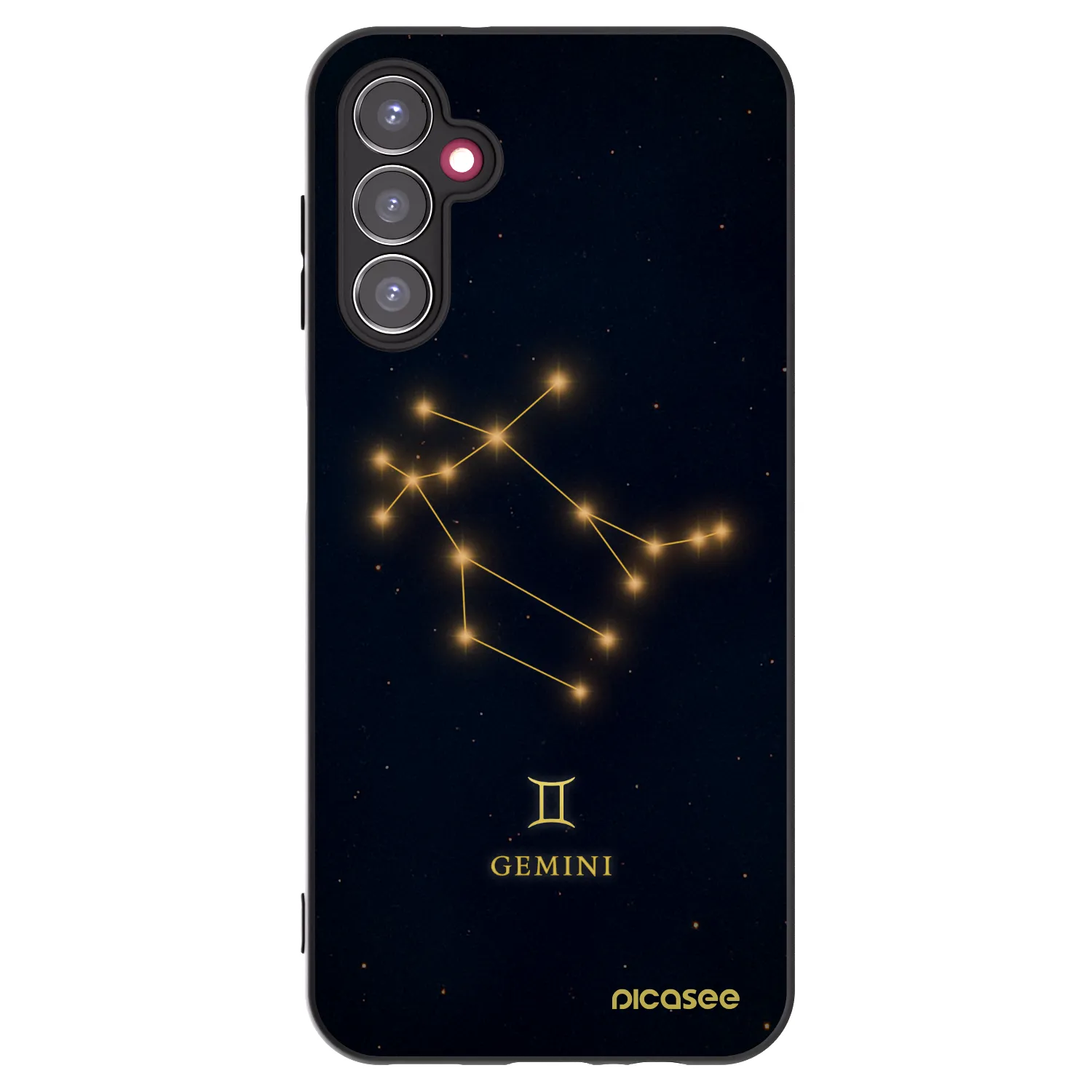 Picasee Samsung Galaxy A14 5G A146P Hülle - Schwarzes Silikon - GEMINI