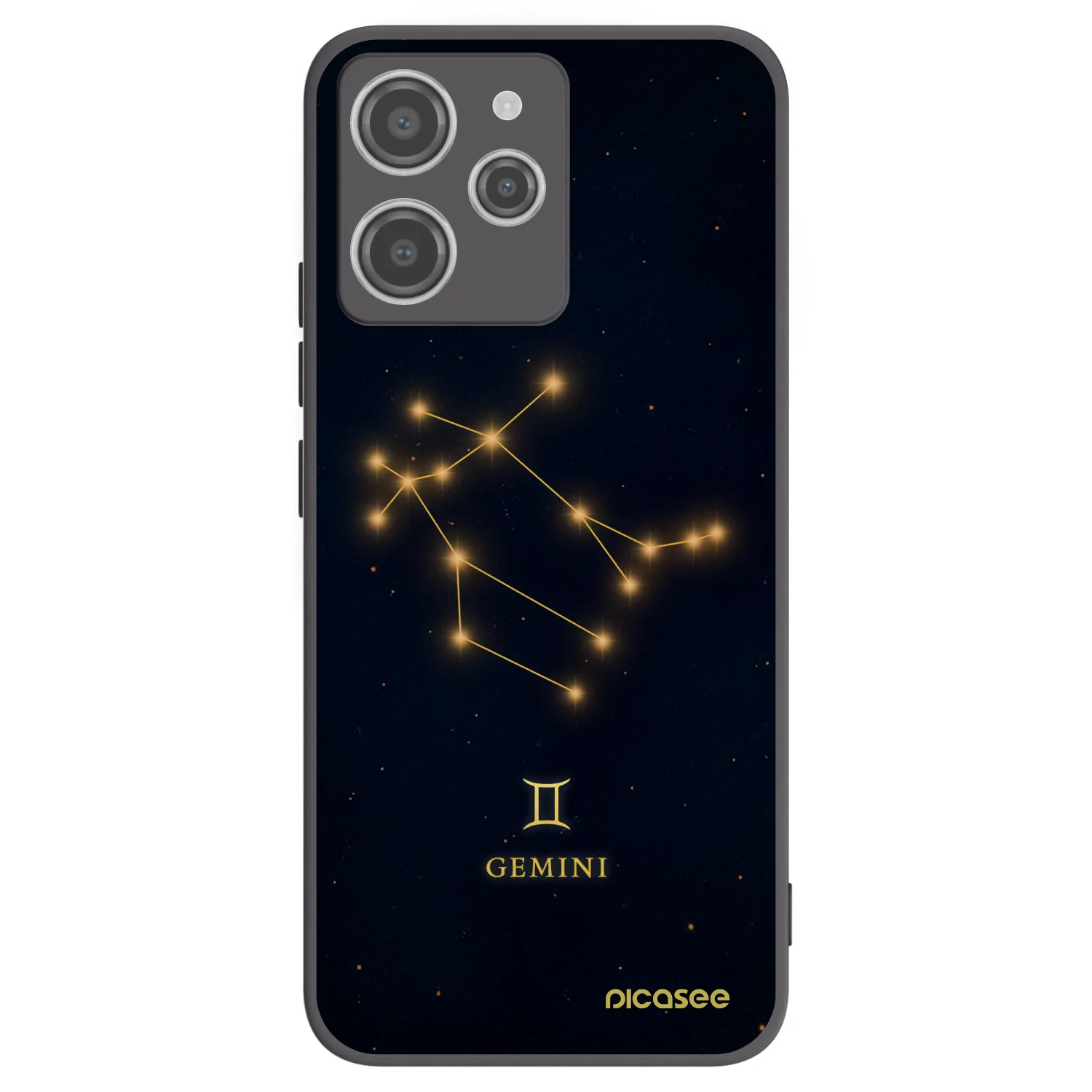 Picasee Xiaomi Redmi 12 4G Hülle - Schwarzes Silikon - GEMINI