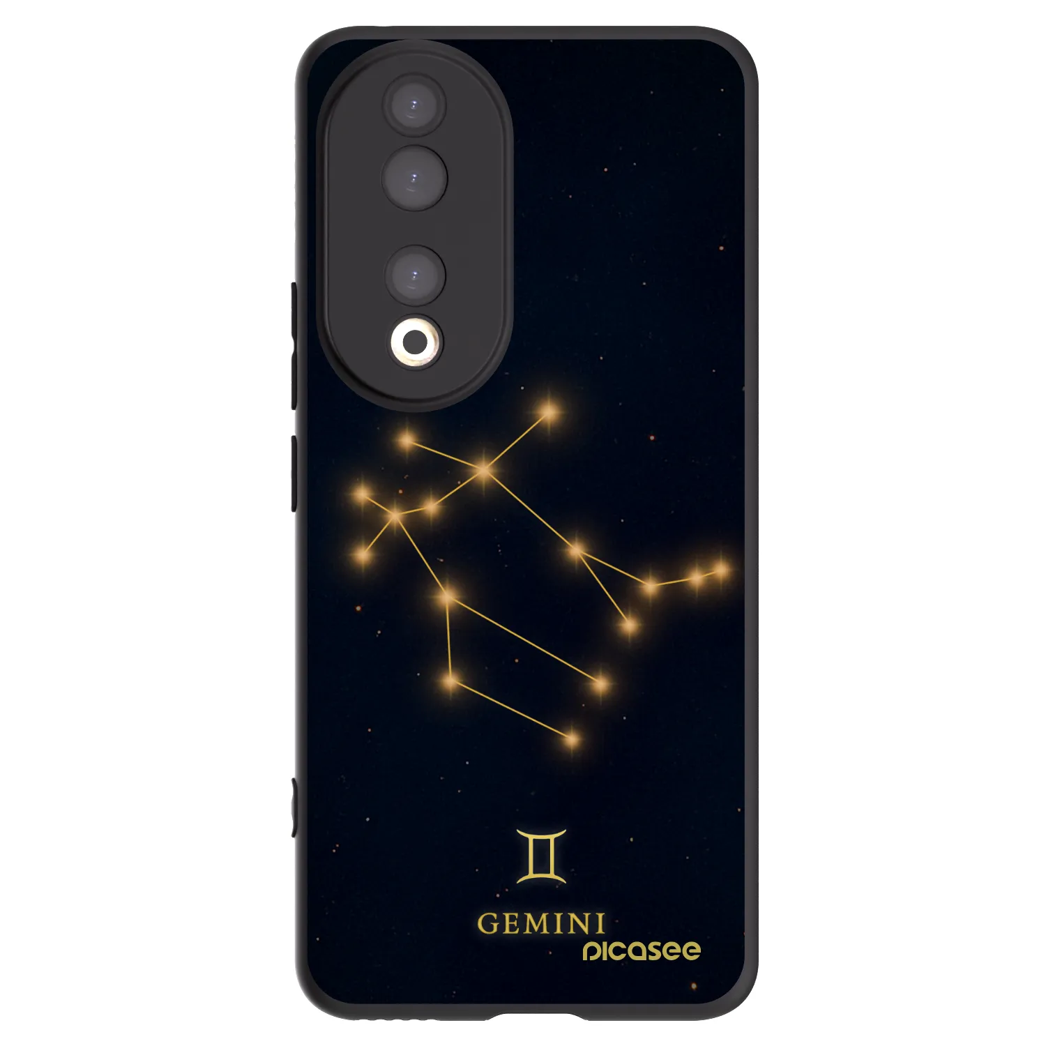 Picasee Honor 90 5G Hülle - Schwarzes Silikon - GEMINI
