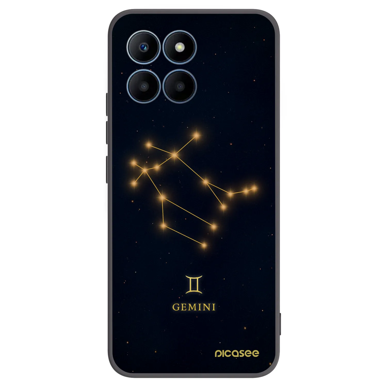 Picasee Honor 70 Lite Hülle - Schwarzes Silikon - GEMINI