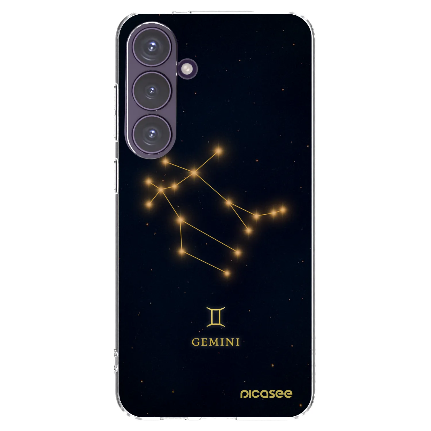 Picasee Samsung Galaxy S24+ S926B 5G Hülle - Transparentes Silikon - GEMINI