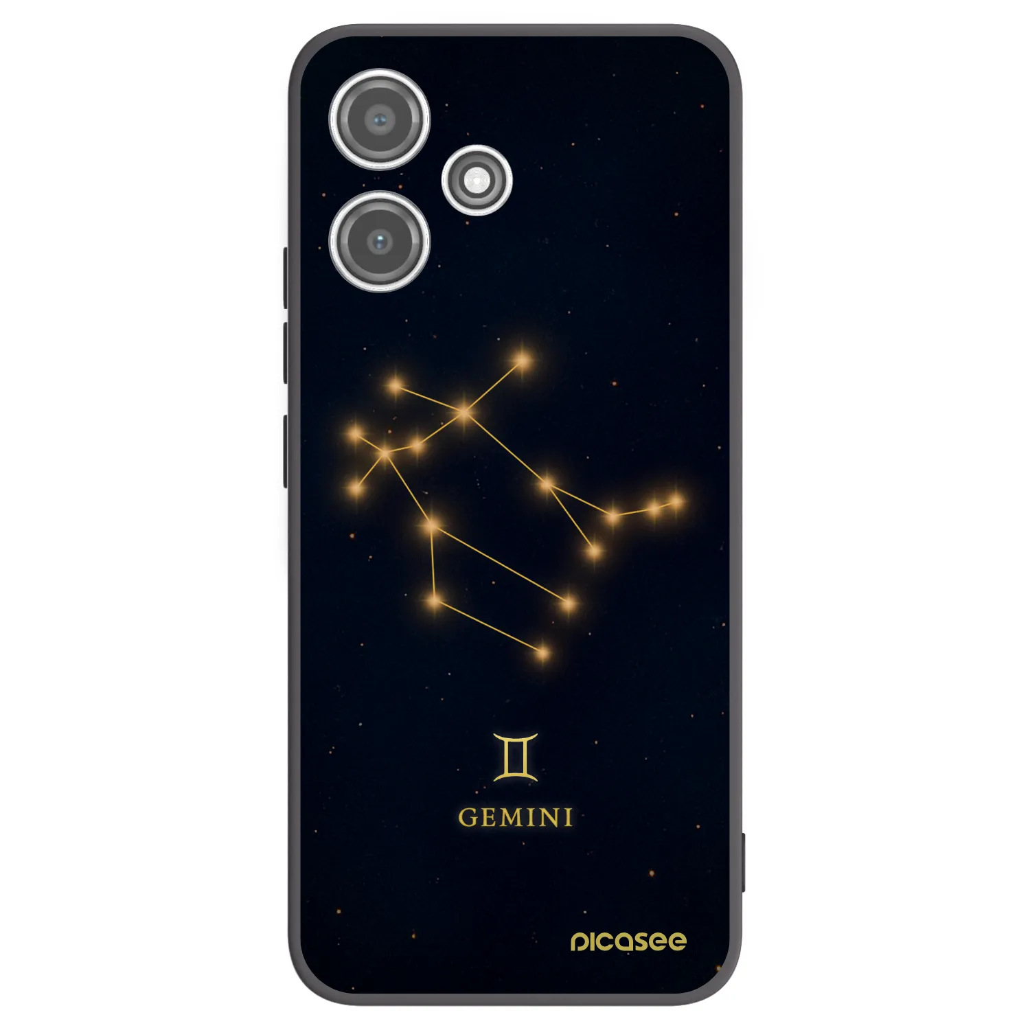 Picasee Xiaomi Redmi 12 5G Hülle - Schwarzes Silikon - GEMINI