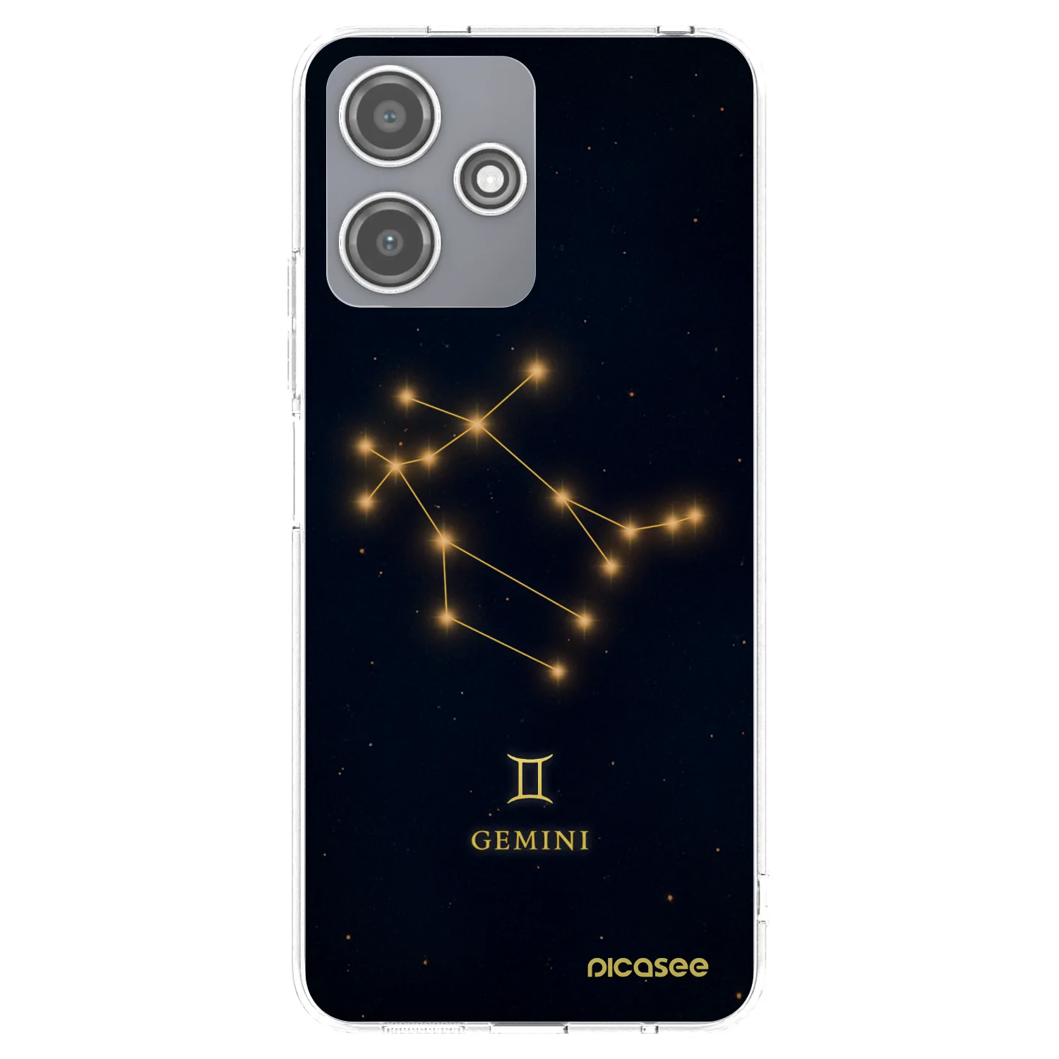 Picasee Xiaomi Redmi 12 5G Hülle - Transparentes Silikon - GEMINI