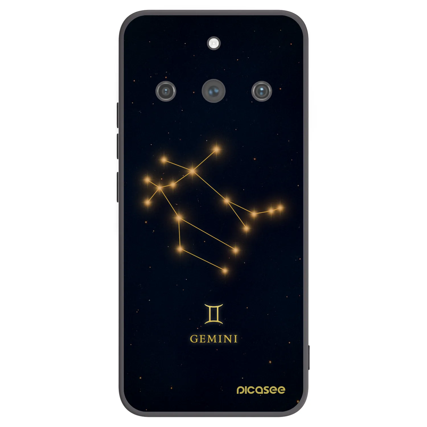 Picasee Realme 11 Pro+ Hülle - Schwarzes Silikon - GEMINI